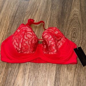 Frederick’s of Hollywood 32D RED Manuela new with tags nwt bra